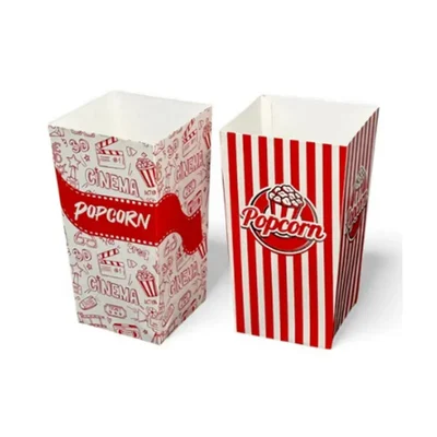 Multicolor, 20 OZ (600ml) Popcorn Container for Indoor and Outdoor Events(Pack-100 Pcs)