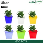 GTC 8" Multi Color Uber Pot Modern Decorative Pots for Stylish Spaces, Home Decoration, Gardens (Pack of 3)