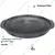 Wellberg Aluminium 12 Inch Non-Stick Multi-Functional Cook Top BBQ Grill Pan