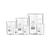 Bello Set of 6 Borosilicate 3.3 Glass Beaker with Graduation Marks 10ml, 25ml, 50ml, 100ml, 250ml, 500ml