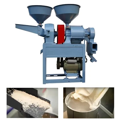 3 in 1 Type Rice Milling Machine With 3 HP Motor, 200-250 Kg/hr Capacity