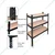 Blueboy 36 x 24 x 12 Inches 3 Wooden Shelves Boltless Adjustable Multipurpose Rack