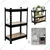 Blueboy 36 x 24 x 12 Inches 3 Wooden Shelves Boltless Adjustable Multipurpose Rack