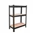 Blueboy 36 x 36 x 15 Inches 3 Wooden Shelves Boltless Adjustable Multipurpose Rack