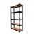 Blueboy 60 x 24 x 12 Inches 5 Wooden Shelves Boltless Adjustable Multipurpose Storage Rack