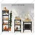 Blueboy 96 x 48 x 15 Inches 5 Wooden Shelves Boltless Adjustable Multipurpose Storage Rack
