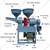 3 in 1 Type Rice Milling Machine With 3 HP Motor, 200-250 Kg/hr Capacity