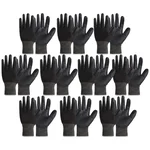 Super Safety Multi Purpose Black PU Coating Glove - Pack of 10
