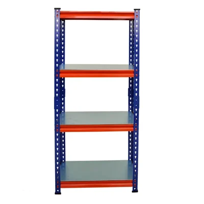 Blueboy 48 x 24 x 12 Inches 4 GI Shelves Boltless Adjustable Multipurpose Rack (Red and Blue)