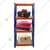 Blueboy 48 x 24 x 12 Inches 4 GI Shelves Boltless Adjustable Multipurpose Rack (Red and Blue)