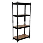 Blueboy 48 x 24 x 12 Inches 4 Wooden Shelves Boltless Adjustable Multipurpose Rack