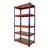 Blueboy 72 x 36 x 12 Inches 5 GI Shelves Boltless Adjustable Multipurpose Storage Rack (Red and Blue)