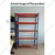 Blueboy 72 x 36 x 12 Inches 5 GI Shelves Boltless Adjustable Multipurpose Storage Rack (Red and Blue)
