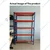 Blueboy 72x 36x 18 Inches 5 GI Shelves Boltless Adjustable Multipurpose Storage Rack (Red and Blue)