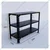 Alija 24 x 33 x 12 Inch 3 Shelves Multipurpose Storage Rack(Color-Black,Gauge-22 Gauge Shelves & 16 Gauge Angle)