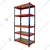 Blueboy 72 x 48 x 18 Inches 5 GI Shelves Boltless Adjustable Storage Rack (Red and Blue)
