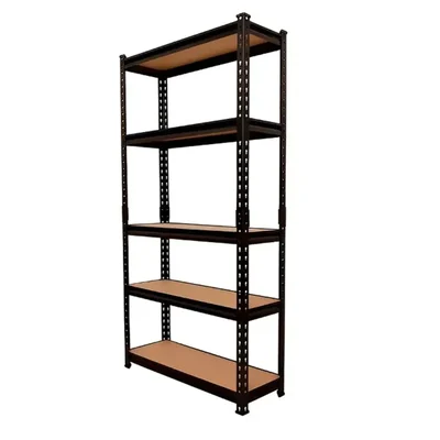 Blueboy 84 x 36 x 15 Inches 5 Wooden Shelves Boltless Adjustable Multipurpose Rack