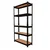 Blueboy 84 x 36 x 15 Inches 5 Wooden Shelves Boltless Adjustable Multipurpose Rack