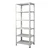 Alija 60 x 24 x 15 Inch 6 Shelves 42-45 Kg Load Capacity Per Shelf Multipurpose Storage Rack (22 Gauge Shelves & 16 Gauge Angle)