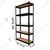 Blueboy 84 x 48 x 15 Inches 5 Wooden Shelves Boltless Adjustable Multipurpose Rack