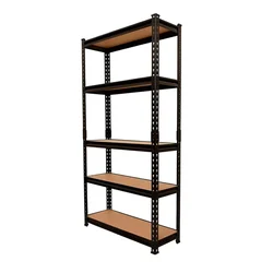 Blueboy 72 x 36 x 15 Inch 75 Kg Load Capacity Per Shelf  5 Wooden Shelves Boltless Rack
