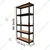 Blueboy 96 x 48 x 15 Inches 5 Wooden Shelves Boltless Adjustable Multipurpose Storage Rack