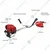 Double Wolf 4 Stroke Foldable Sidepack Brush Cutter with GX-35 Engine, For Agriculture & Gardening