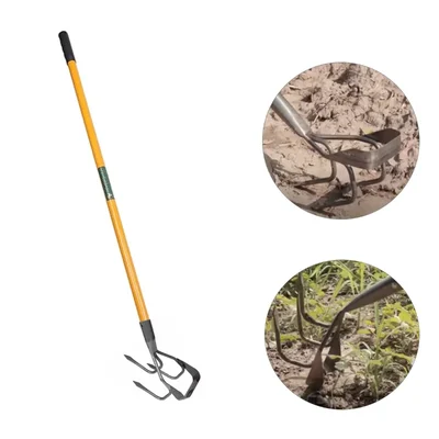 Falcon Iron Hand Weeding Cultivator FCHW-3077 With Steel Handle and Grip For Weeding