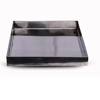 Stainless Steel Rectangular Multi-Purpose Pudding Tray For Shops(Size-10 X 8 Inch)
