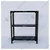 Alija 24 x 33 x 15 Inch 3 Shelves Multipurpose Storage Rack (Color-Black,Gauge-24 Gauge Shelves & 18 Gauge Angle)