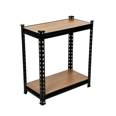 Keepwell 27 x 24 x 12 Inch 2 wooden Shelf  Laminated  Boltless Multipurpose Storage Rack