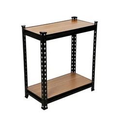 Keepwell 27 x 24 x 12 Inch 2 wooden Shelf  Laminated  Boltless Multipurpose Storage Rack