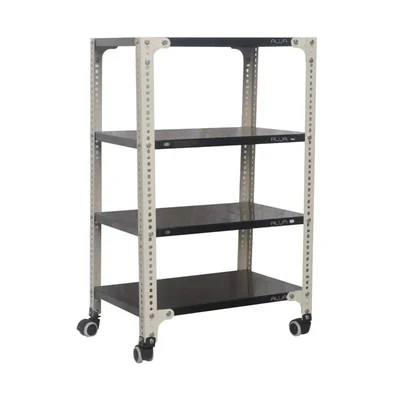 Alija 40 x 23 x 15 Inch 4 Shelves Multipurpose Storage Rack With Castor Wheels 