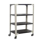 Alija 40 x 23 x 15 Inch 4 Shelves Multipurpose Storage Rack With Castor Wheels