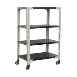 Alija 40 x 23 x 15 Inch 4 Shelves Multipurpose Storage Rack With Castor Wheels 