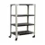 Alija 40 x 23 x 15 Inch 4 Shelves Multipurpose Storage Rack With Castor Wheels 