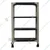 Alija 40 x 23 x 15 Inch 4 Shelves Multipurpose Storage Rack With Castor Wheels 