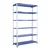 Premium Quality 78 x 41 x 18 Inch 6 Shelves Powder Coated Metal Rack For Multipurpose Use (22 Gauge Shelves & 16 Gauge Angle)(Color-Blue Shelves & Ivory Angle )