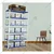 Premium Quality 78 x 41 x 18 Inch 6 Shelves Powder Coated Metal Rack For Multipurpose Use (22 Gauge Shelves & 16 Gauge Angle)(Color-Blue Shelves & Ivory Angle )