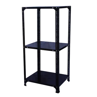 Alija 48 x 24 x 18 Inch 3 Shelves Multipurpose Storage Rack With Accessories