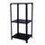 Alija 48 x 24 x 18 Inch 3 Shelves Multipurpose Storage Rack With Accessories