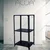 Alija 48 x 24 x 18 Inch 3 Shelves Multipurpose Storage Rack With Accessories