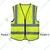 Minsales Safety Jacket - 2 Pockets, 360° Visibility Multipurpose With 2 Inch Reflective Stripes At Front & Back