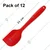 Multipurpose 21cm Non-Stick Full Silicone Spatula For Cooking, Baking and Mixing, Size Small (Pack of 12) 