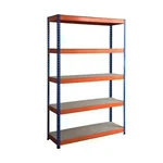 SUWAS TROLLEY STORE 1200 x 350 x 2150 mm 100 Kg Load Capacity 5 Shelves Mild Steel Powder Coated Storage Rack SU-SR-013