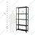 Menage 72 x 35 x 12 Inch 5 Shelves Multipurpose Storage Rack (22 Gauge Shelves)