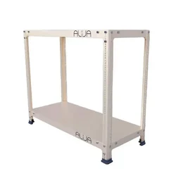 ALIJA 30 x 35 x 15 Inch 2 Shelves Multipurpose Rack With Accessories (20 gauge shelves, 14 gauge angle)(Color-Black)