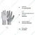 Super Safety Multi Purpose Polyester With White Latex Crinkle Coating Glove- Pack of 10(Size-M)