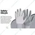 Super Safety Multi Purpose Polyester With White Latex Crinkle Coating Glove- Pack of 10(Size-M)