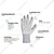 Super Safety Multi Purpose Polyester With White Latex Crinkle Coating Glove- Pack of 10(Size-M)